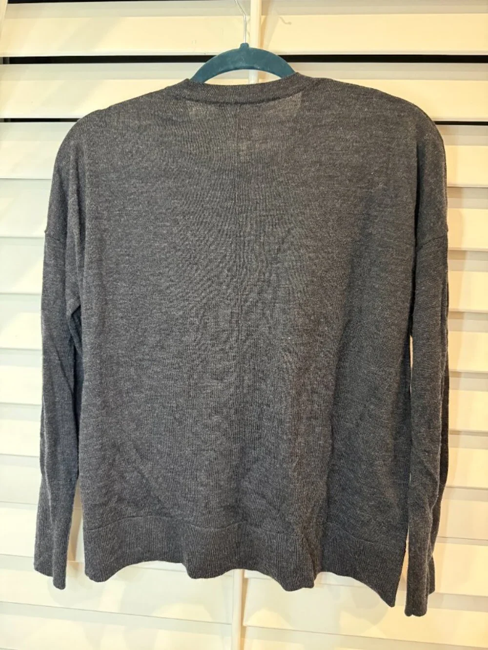 Banana Republic 100% Merino Wool Crewneck Sweater Gray XS